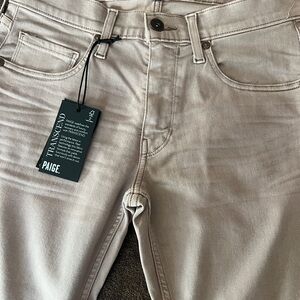 PAIGE Men's Light beige/pink, slim jeans